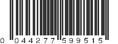 UPC 044277599515