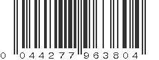 UPC 044277963804