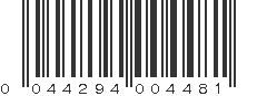 UPC 044294004481