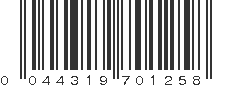 UPC 044319701258