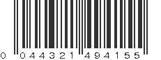 UPC 044321494155