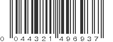 UPC 044321496937