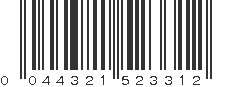 UPC 044321523312