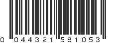 UPC 044321581053