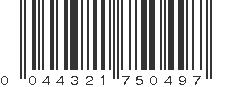 UPC 044321750497