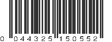 UPC 044325150552