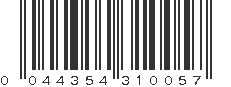 UPC 044354310057