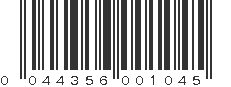 UPC 044356001045