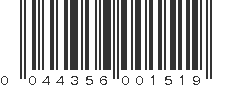 UPC 044356001519