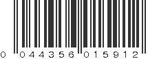 UPC 044356015912