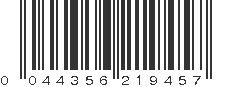 UPC 044356219457