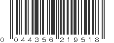 UPC 044356219518
