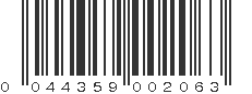 UPC 044359002063