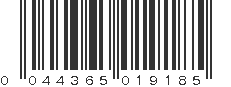 UPC 044365019185