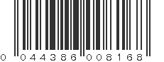 UPC 044386008168