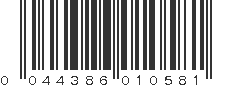 UPC 044386010581