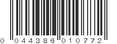 UPC 044386010772