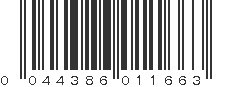 UPC 044386011663