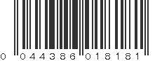 UPC 044386018181