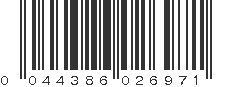 UPC 044386026971