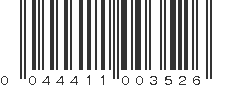 UPC 044411003526