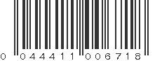 UPC 044411006718