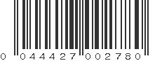 UPC 044427002780