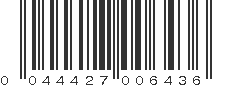 UPC 044427006436