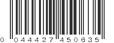 UPC 044427450635