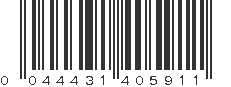 UPC 044431405911