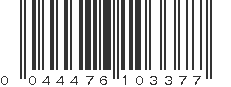 UPC 044476103377