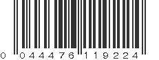 UPC 044476119224