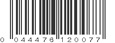 UPC 044476120077