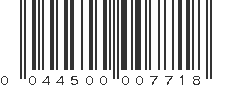 UPC 044500007718