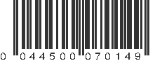 UPC 044500070149