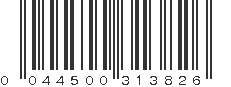 UPC 044500313826