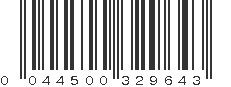 UPC 044500329643