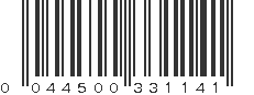 UPC 044500331141