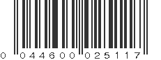 UPC 044600025117