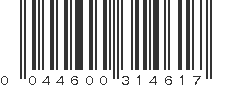 UPC 044600314617