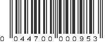 UPC 044700000953