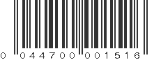 UPC 044700001516