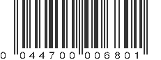 UPC 044700006801