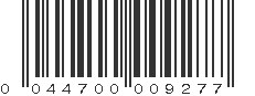 UPC 044700009277