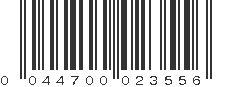 UPC 044700023556