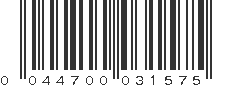 UPC 044700031575