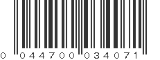 UPC 044700034071