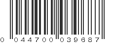 UPC 044700039687