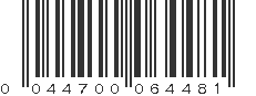 UPC 044700064481