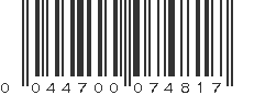 UPC 044700074817